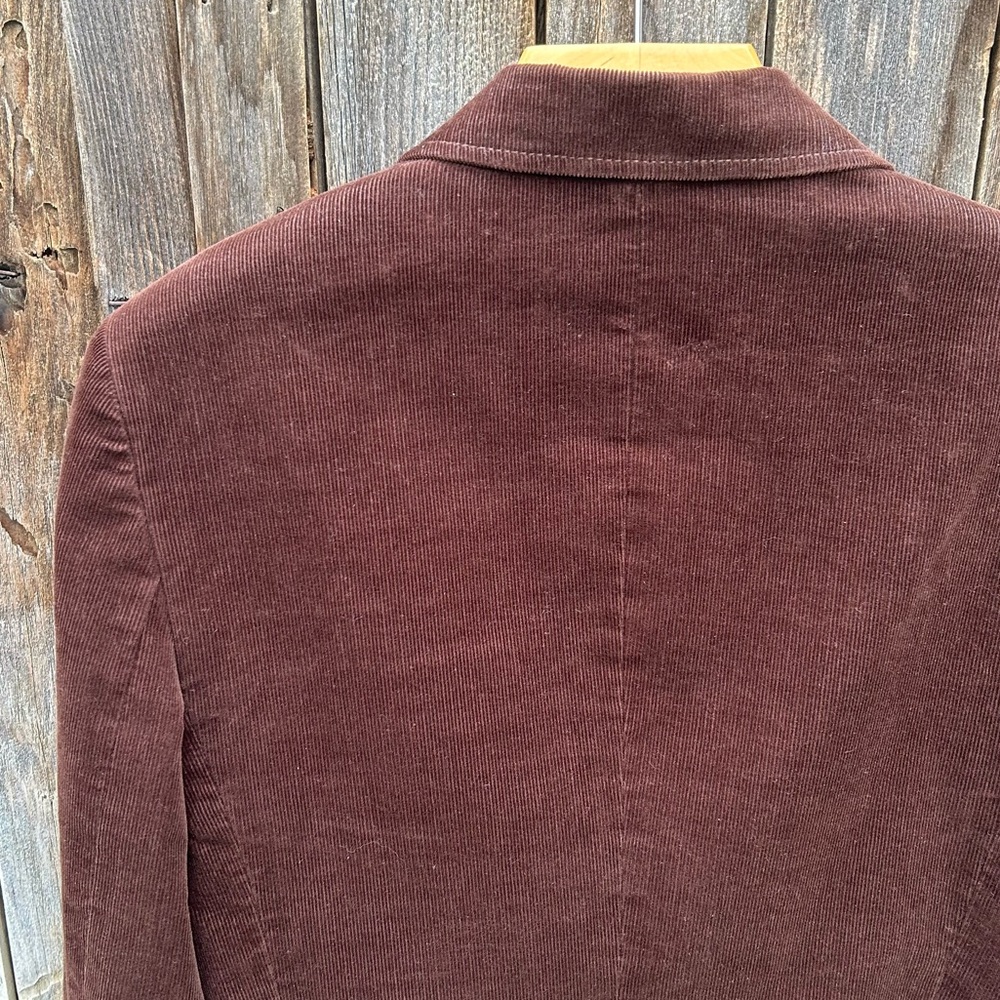 Talbots Corduroy Blazer Jacket Brown 10 - Picture 8 of 14